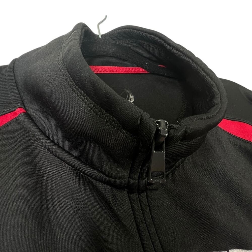 Rutgers Track Jacket Scarlet Knights Full Zip Collegiate Black Red Mens XL - Picture 3 of 10